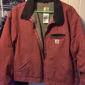 long faux leather jacket